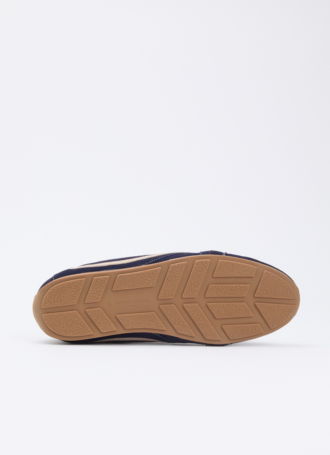 Claudie Pierlot Swing sneaker van suède - detail 5 donkerblauw
