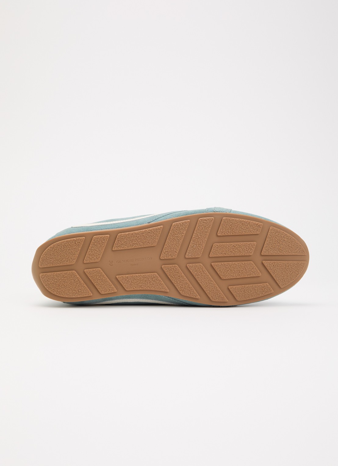 Claudie Pierlot Swing sneaker van suède - detail 7 lichtblauw