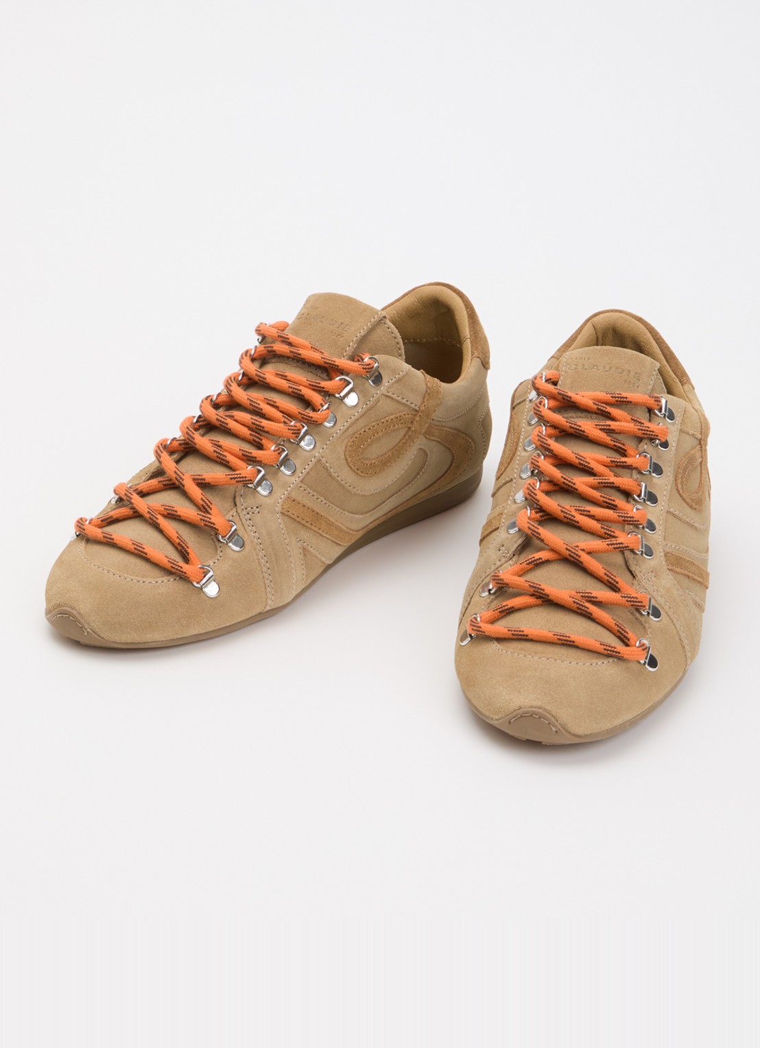 Claudie Pierlot Swing sneaker van suède - detail 3 zand