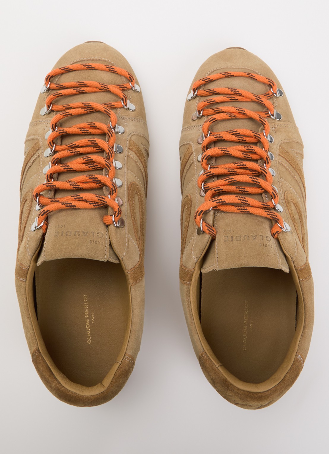 Claudie Pierlot Swing sneaker van suède - detail 4 zand