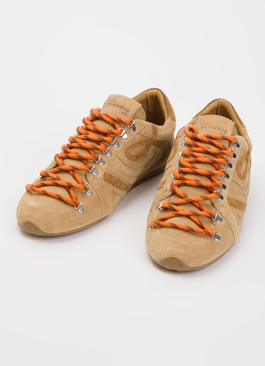 Claudie Pierlot Swing sneaker van suède - detail 8 zand