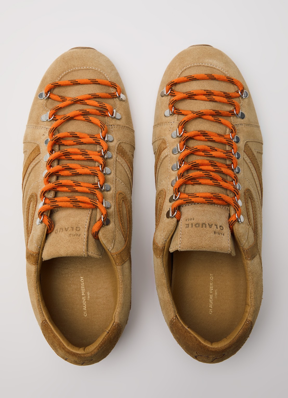 Claudie Pierlot Swing sneaker van suède - detail 9 zand