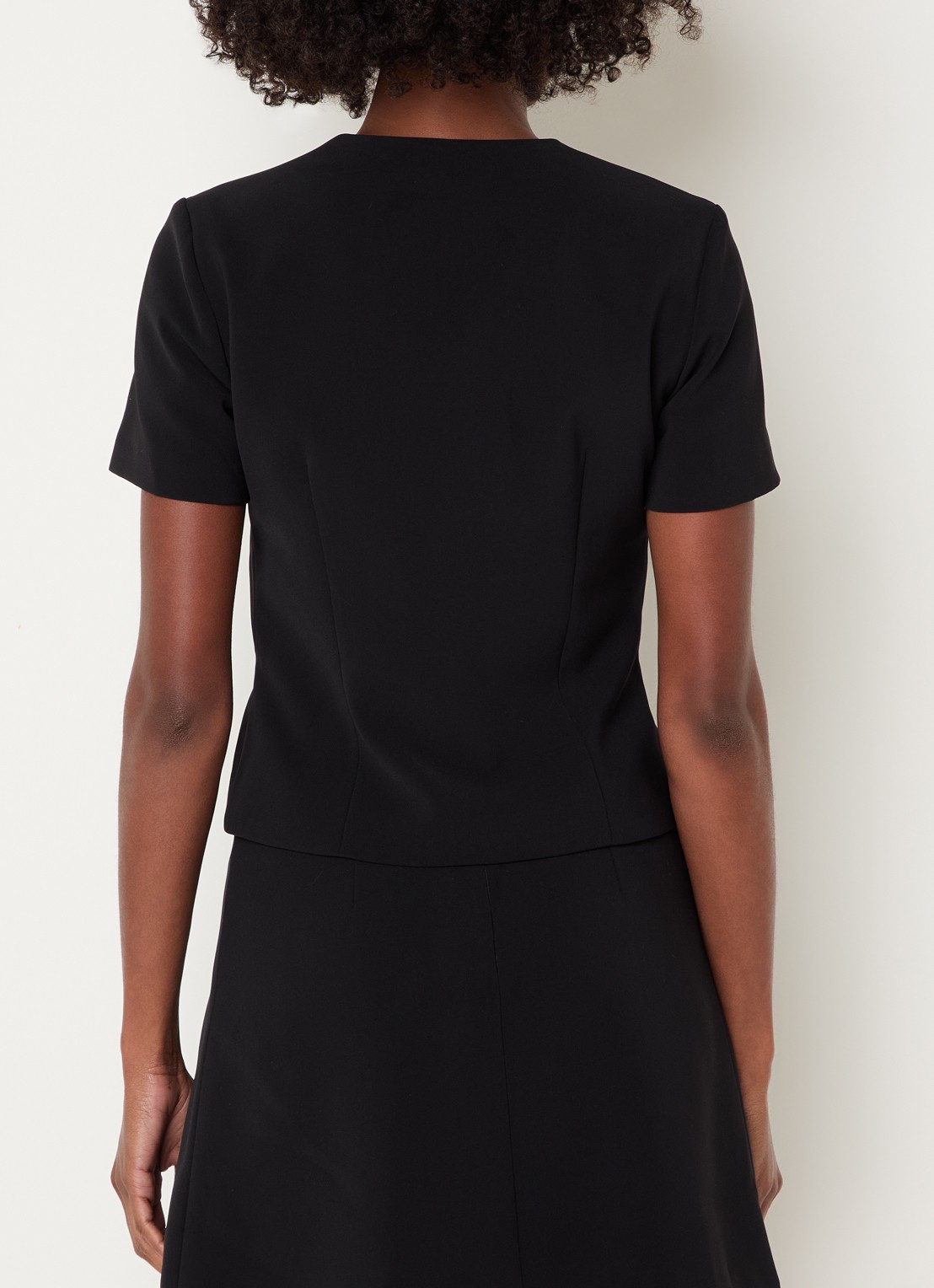 Claudie Pierlot Top met ronde hals - achterkant zwart