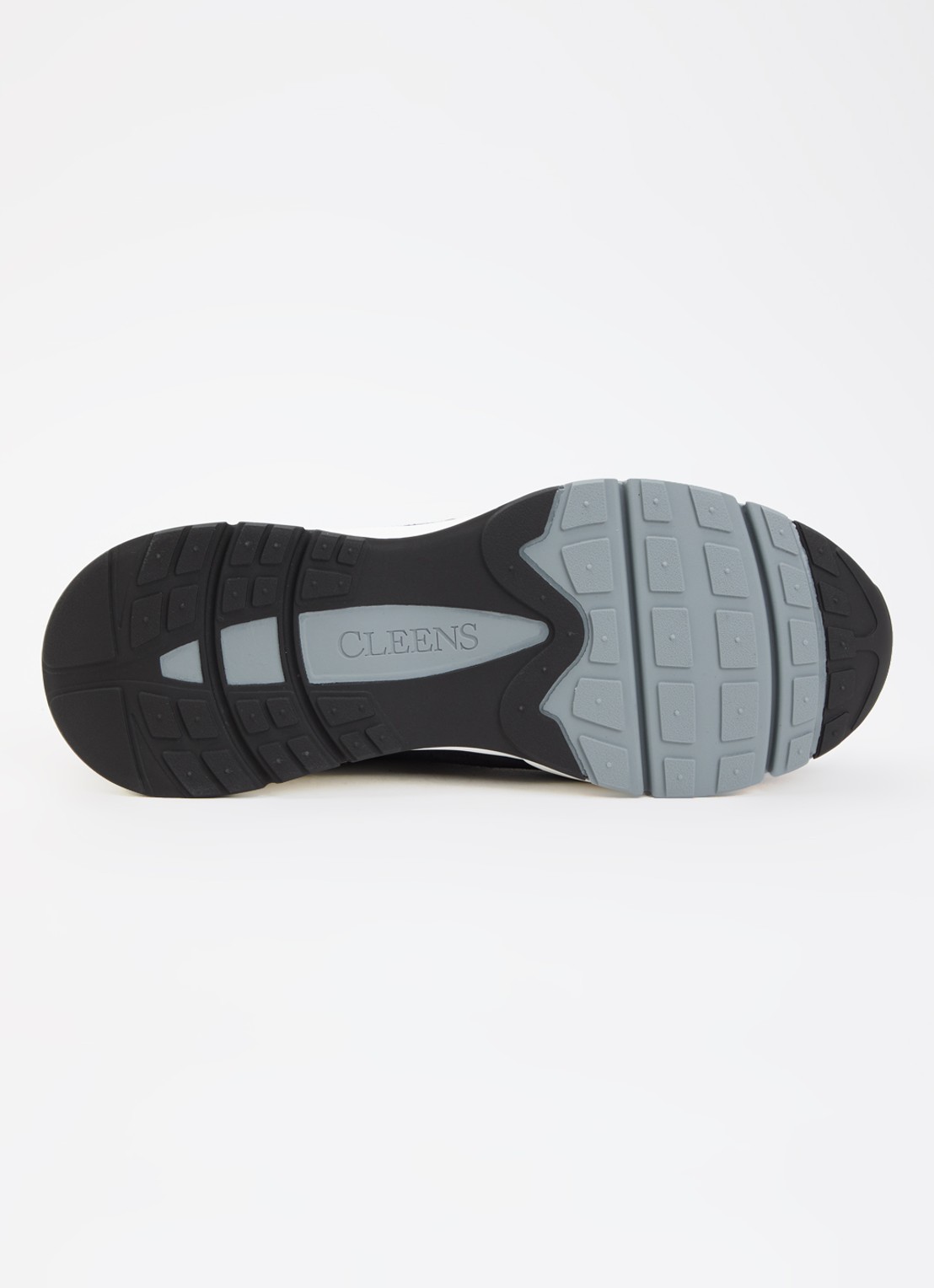 Cleens Aero Runner sneaker met suède details - detail 3 donkerblauw