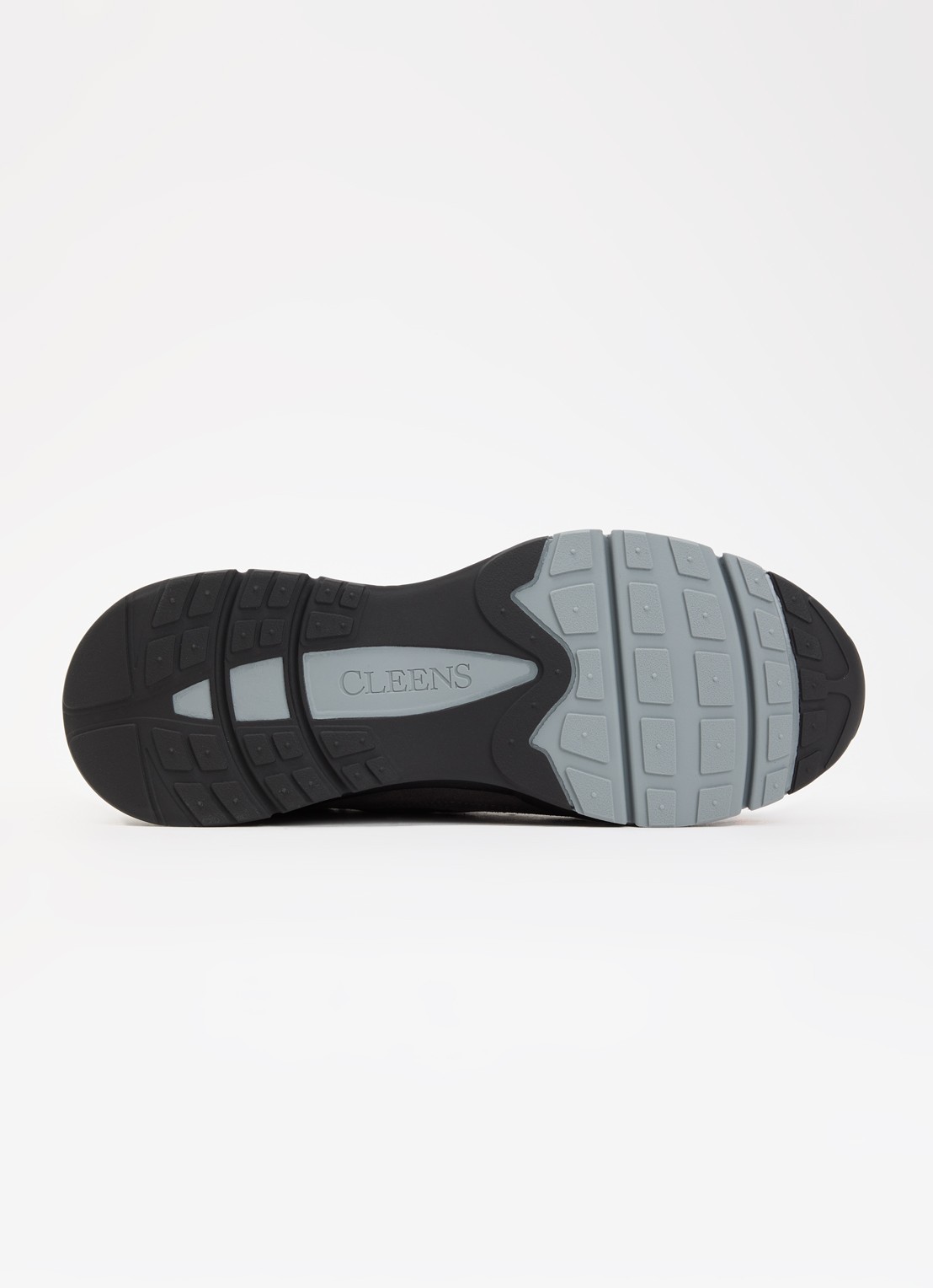 Cleens Aero Runner sneaker van leer met suède details - detail 5 grijs