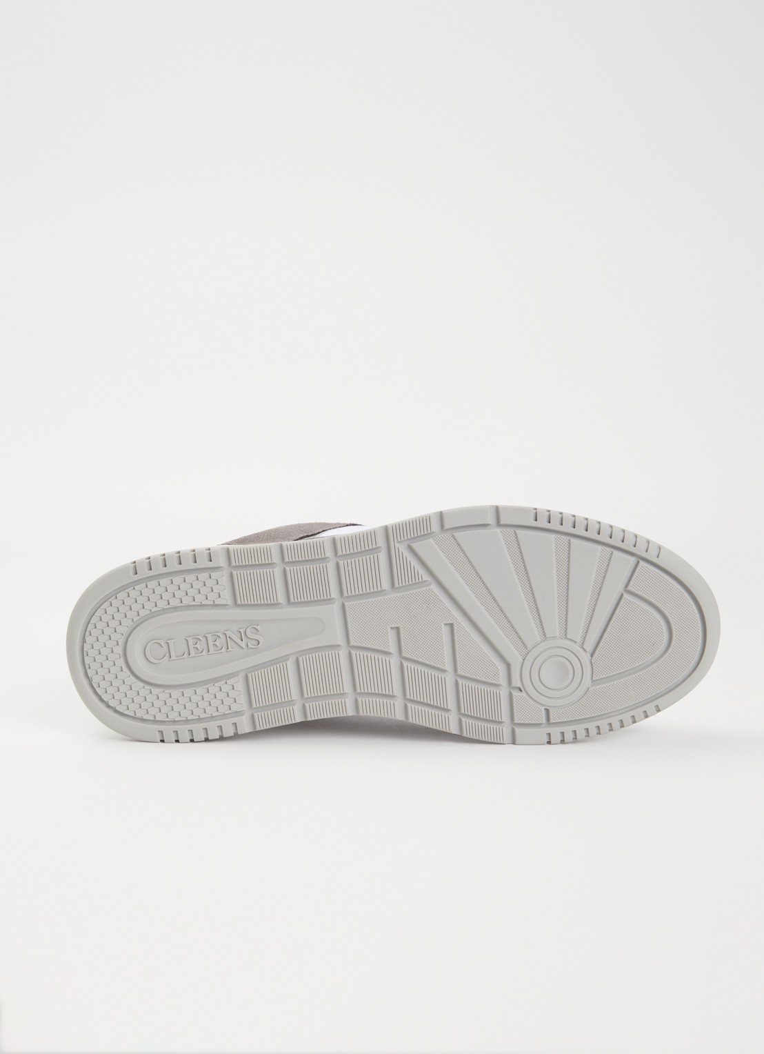 Cleens Lay Up sneaker met leren suède details - detail 5 grijs