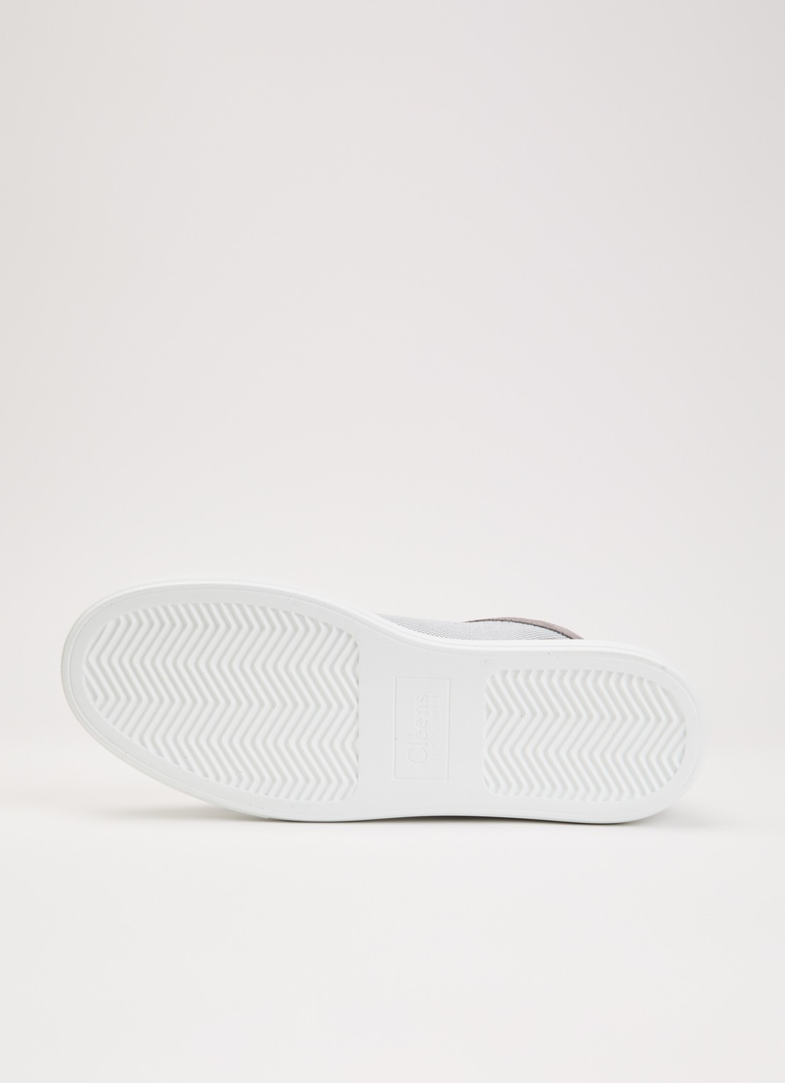 Cleens Luxor sneaker met suède details - detail 3 wit