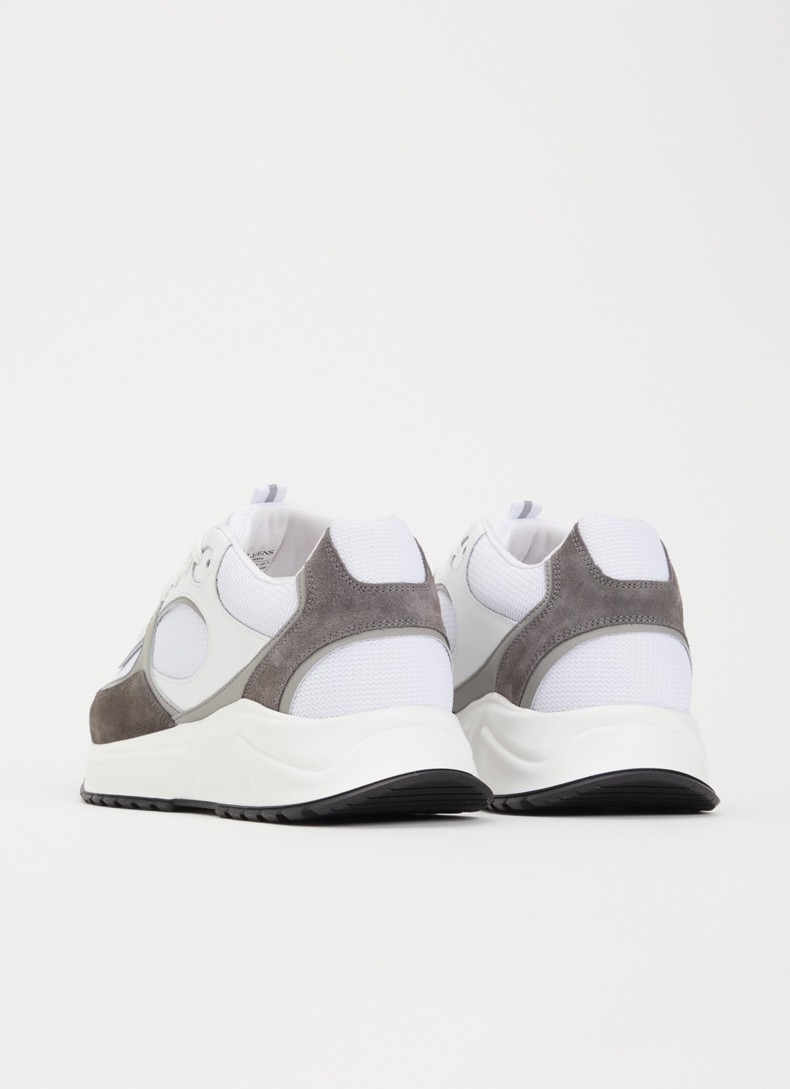 Cleens Onesixty sneaker met suède details - achterkant 5 grijs
