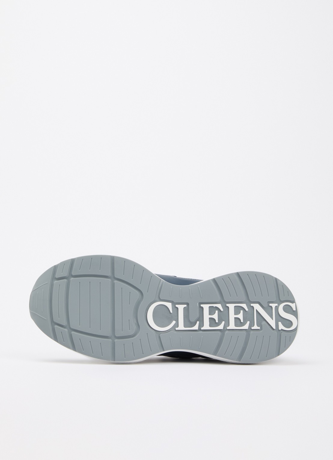 Cleens Podium sneaker van mesh met details van leer - detail 5 indigo