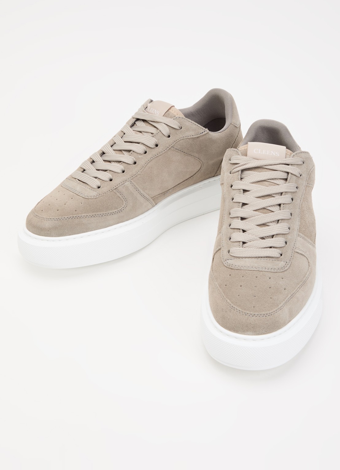 Cleens Sneaker van suède - detail 2 grijs