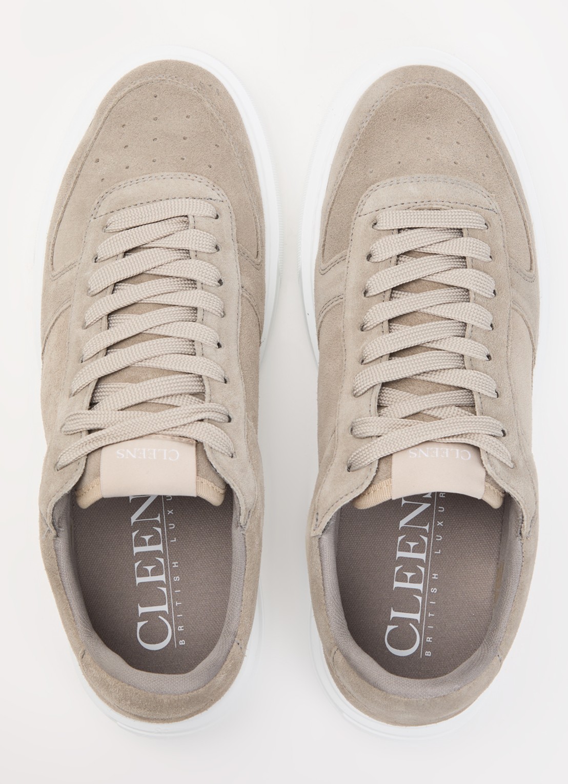 Cleens Sneaker van suède - detail 3 grijs