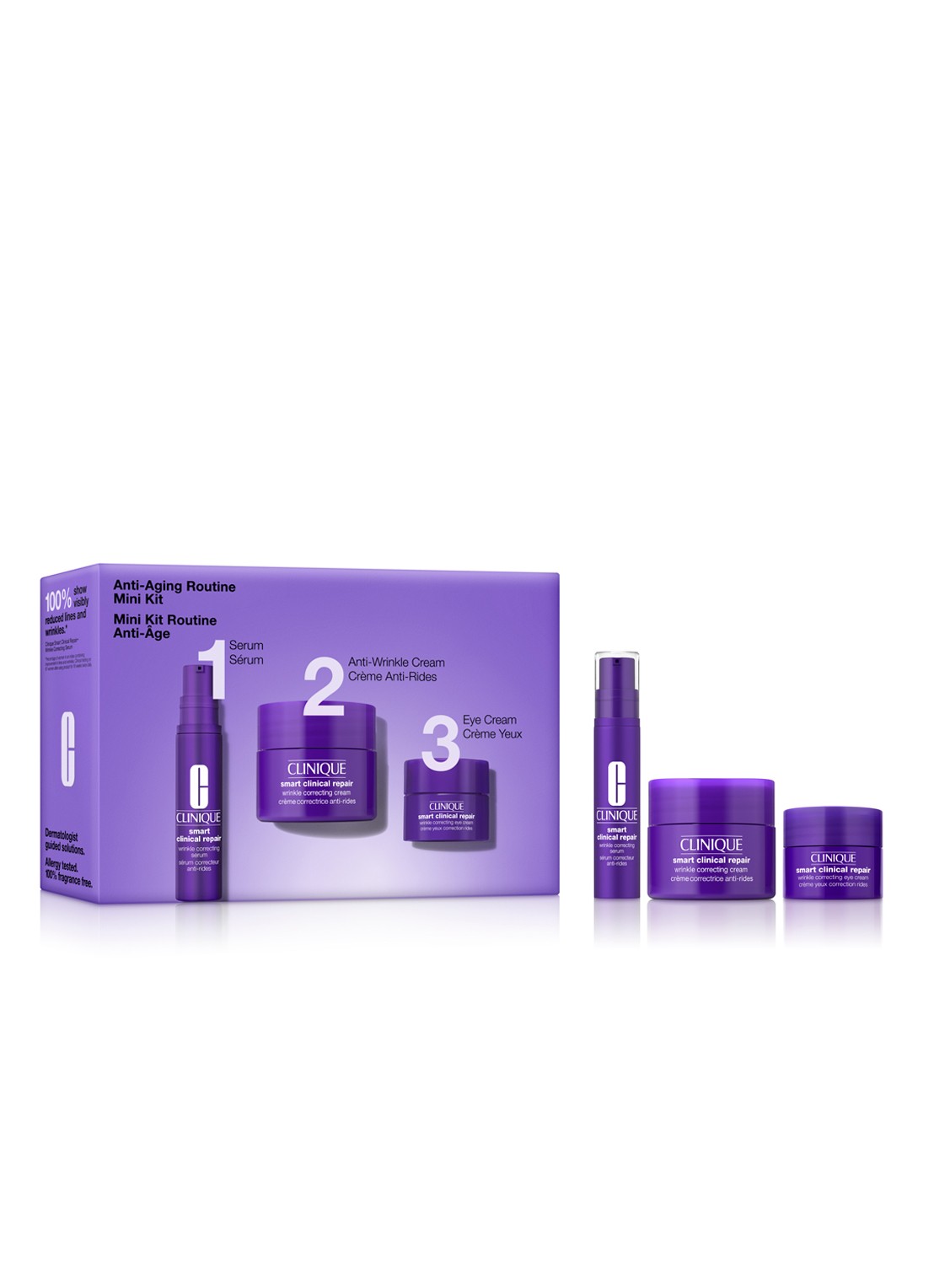 Clinique Anti-Aging Routine: Mini Smart Clinical Repair Kit - verzorgingsset - voorkant undefined