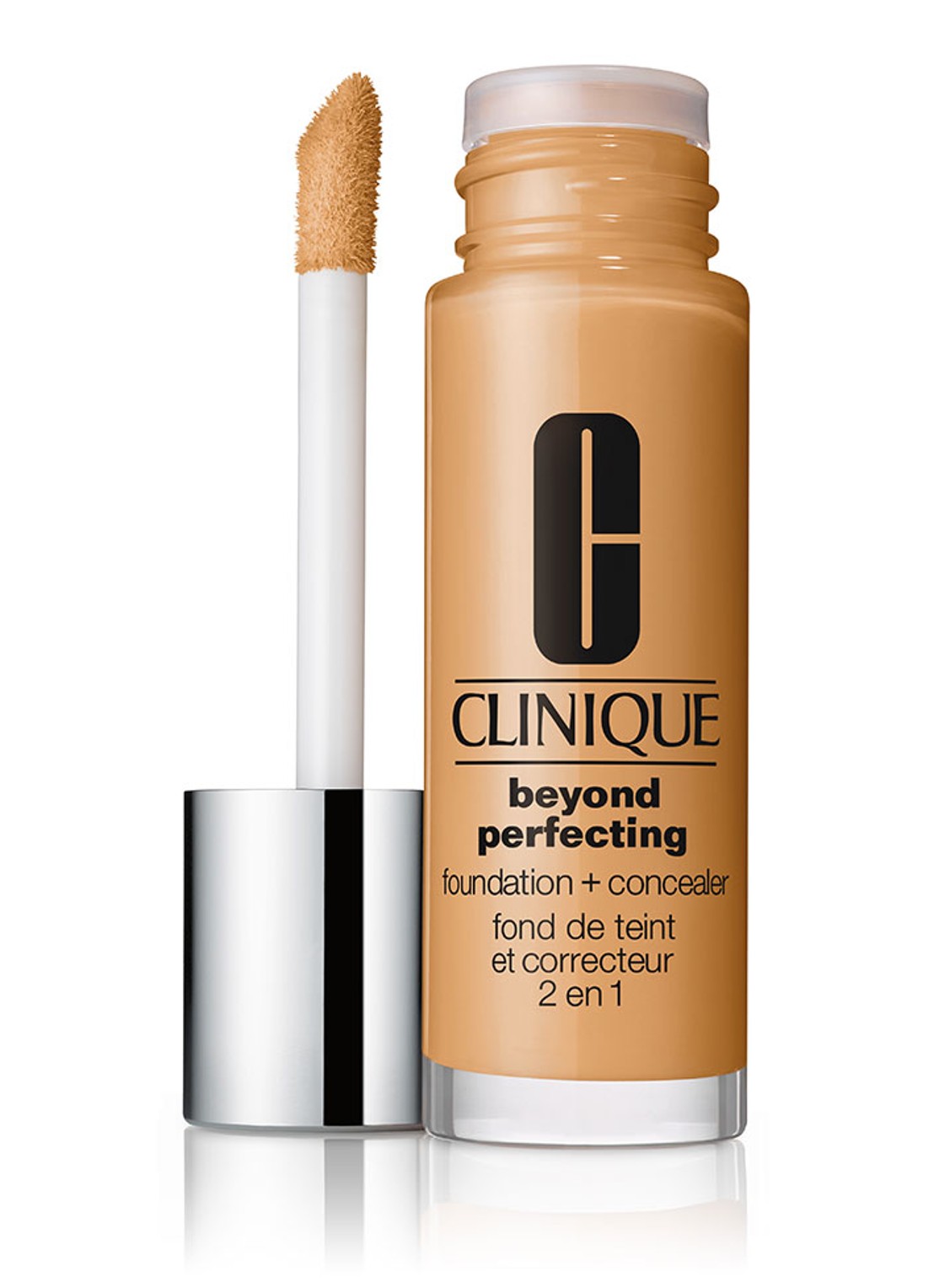 Clinique Beyond Perfecting Foundation + Concealer - voorkant 2 honey wheat