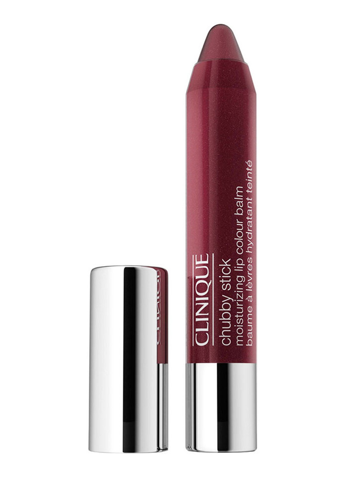 Clinique Chubby Stick Moisturizing Lip Colour Balm - getinte lipbalsem - voorkant 2 grape-up