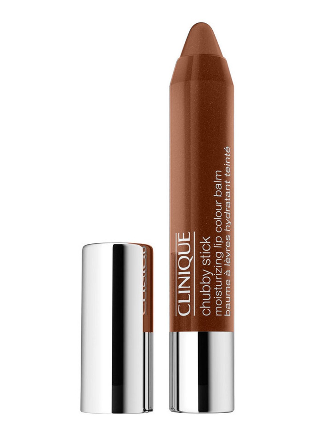 Clinique Chubby Stick Moisturizing Lip Colour Balm - getinte lipbalsem - voorkant bountiful blush