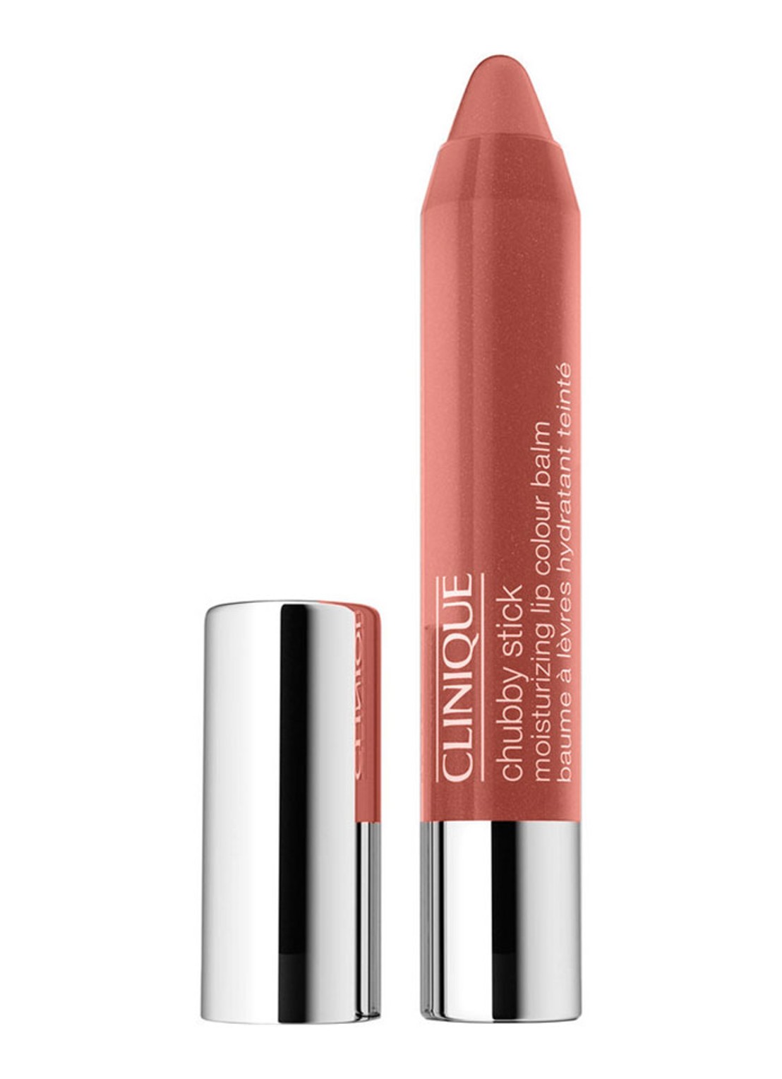 Clinique Chubby Stick Moisturizing Lip Colour Balm - getinte lipbalsem - voorkant mighty mimosa