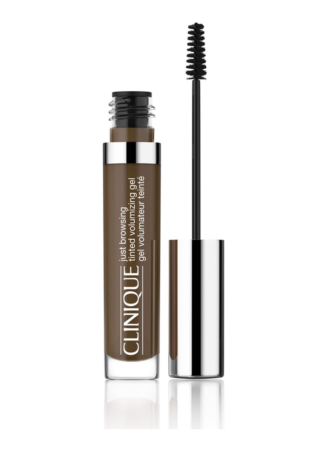Clinique Just Browsing™Tinted Volumizing Gel - wenkbrauwgel - voorkant 3 dark espresso