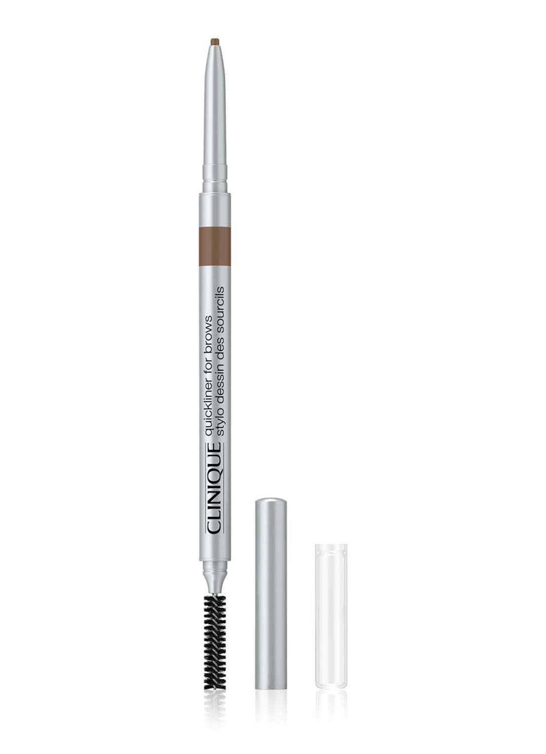 Clinique Quickliner For Brows - wenkbrauwpotlood - voorkant 02 soft chestnut