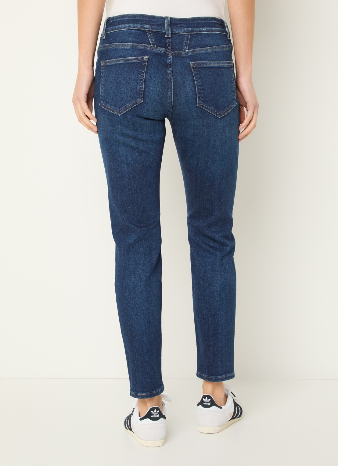 CLOSED Baker high waist slim fit jeans met donkere wassing - achterkant 3 indigo