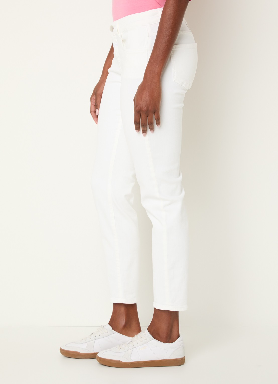 CLOSED Baker low waist slim fit cropped jeans met steekzakken - detail 4 wit