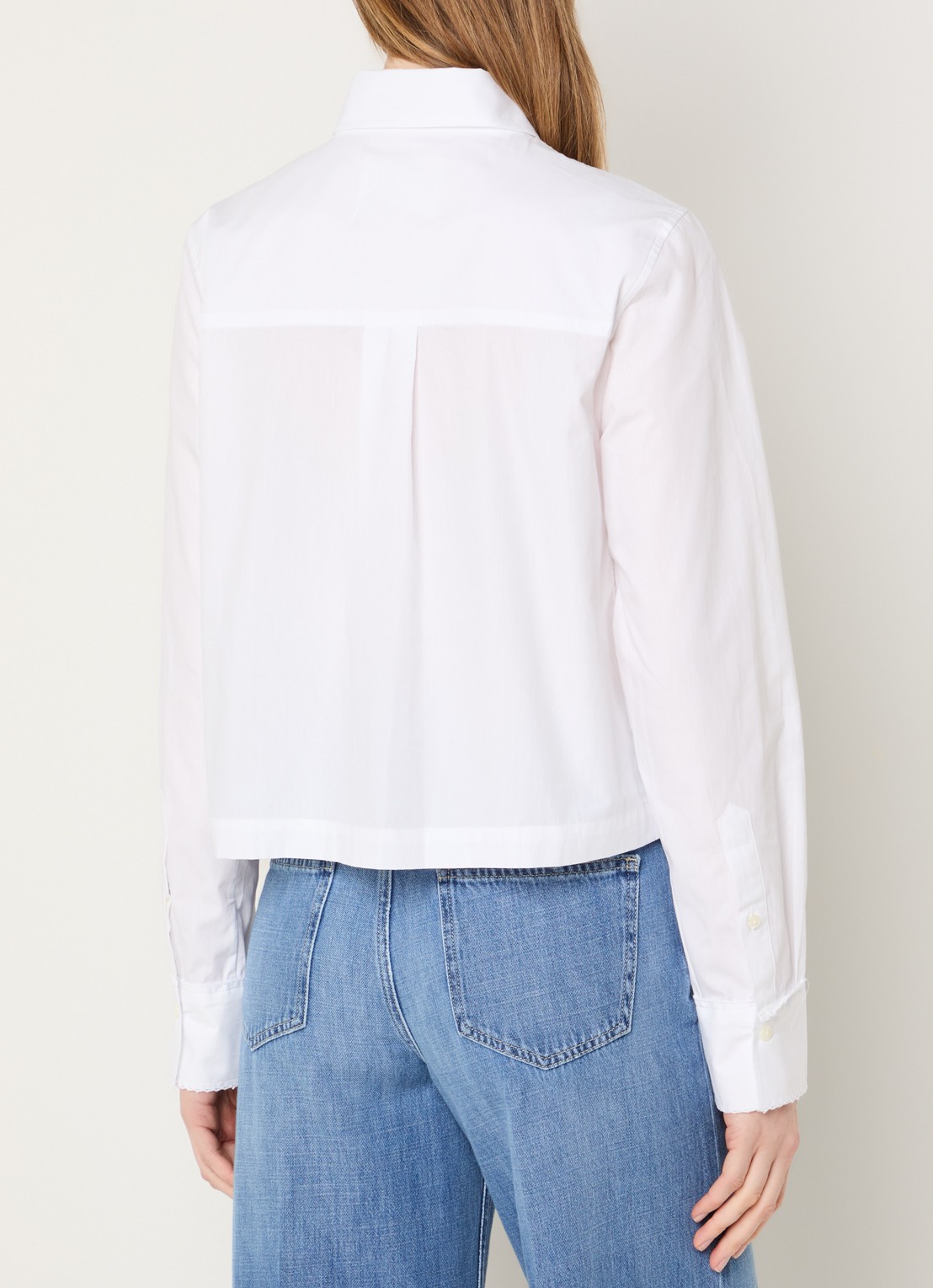 CLOSED Blouse met borstzak - achterkant 3 wit