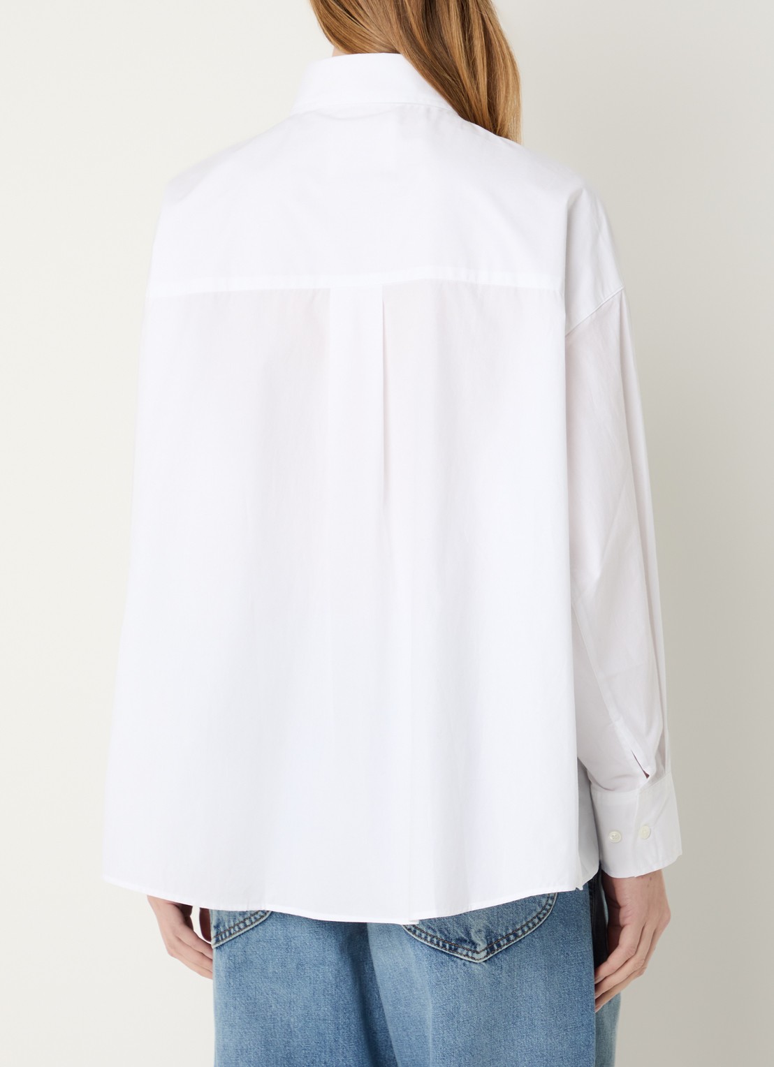 CLOSED Blouse met kraag - achterkant wit