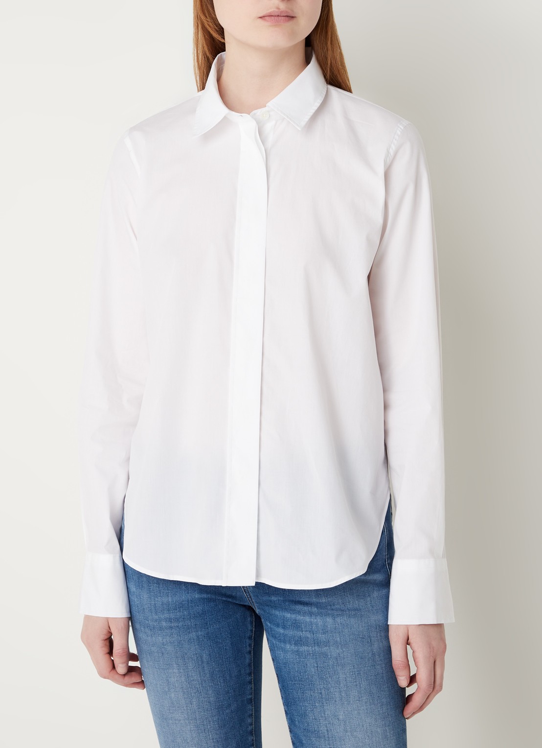 CLOSED Blouse van  katoen  - detail 3 wit