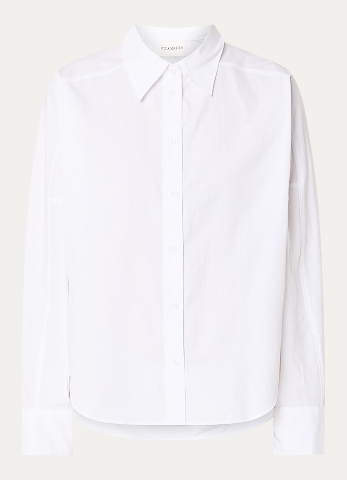 CLOSED Blouse van katoen - voorkant 2 wit