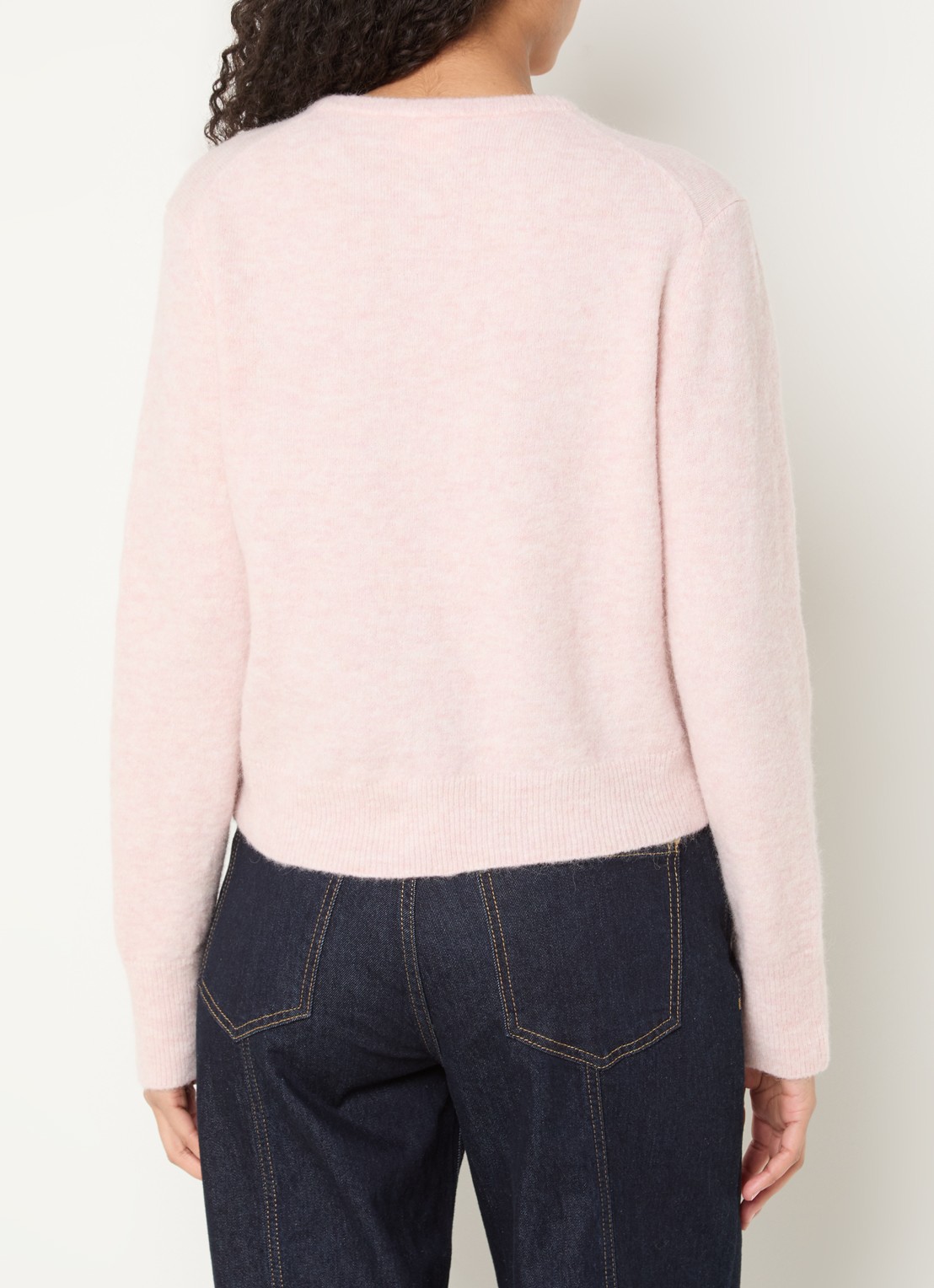 CLOSED Fijngebreid vest in alpaca wolblend - achterkant 3 roze
