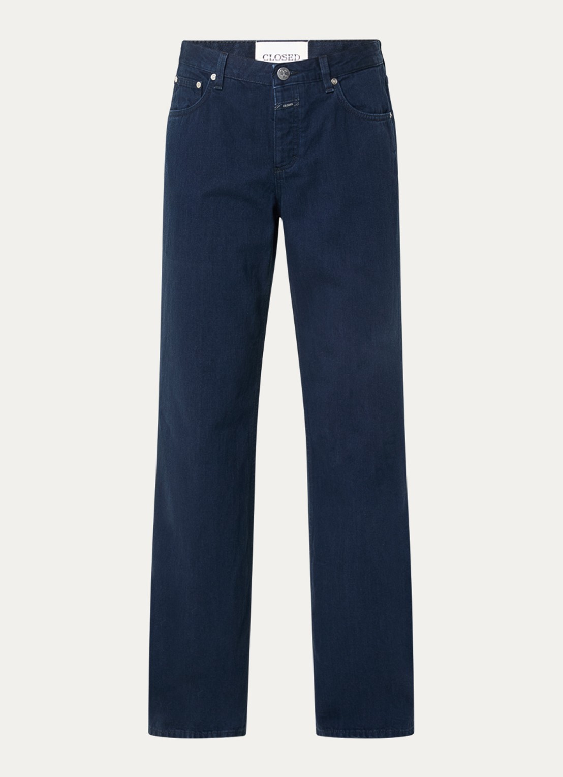 CLOSED Gillan high waist flared jeans met donkere wassing - voorkant indigo