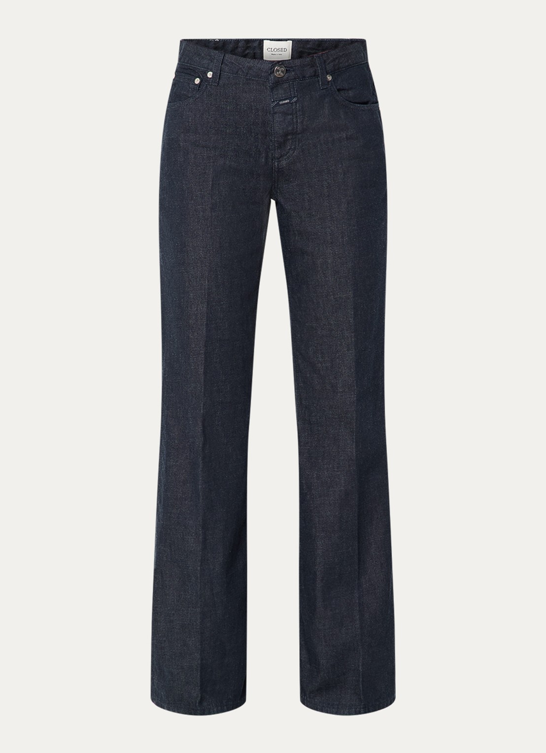 CLOSED Gillan high waist loose fit jeans met donkere wassing - voorkant 4 indigo