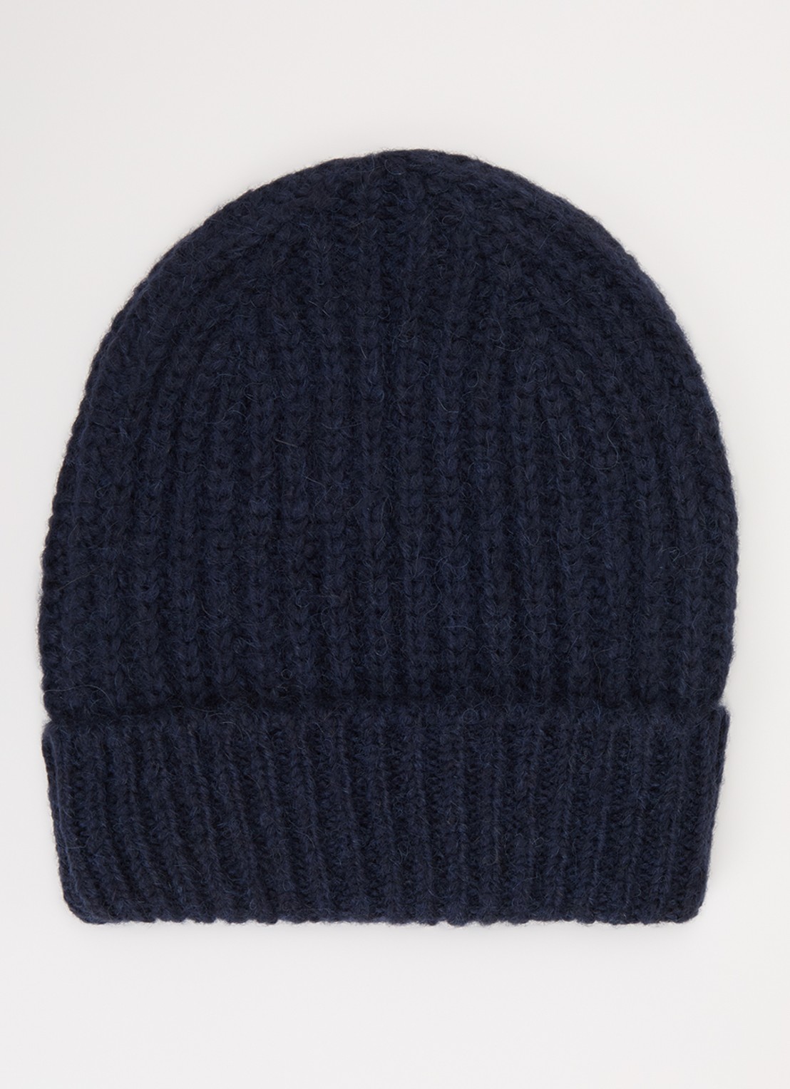 CLOSED Grofgebreide muts in alpaca wolblend - voorkant zwart