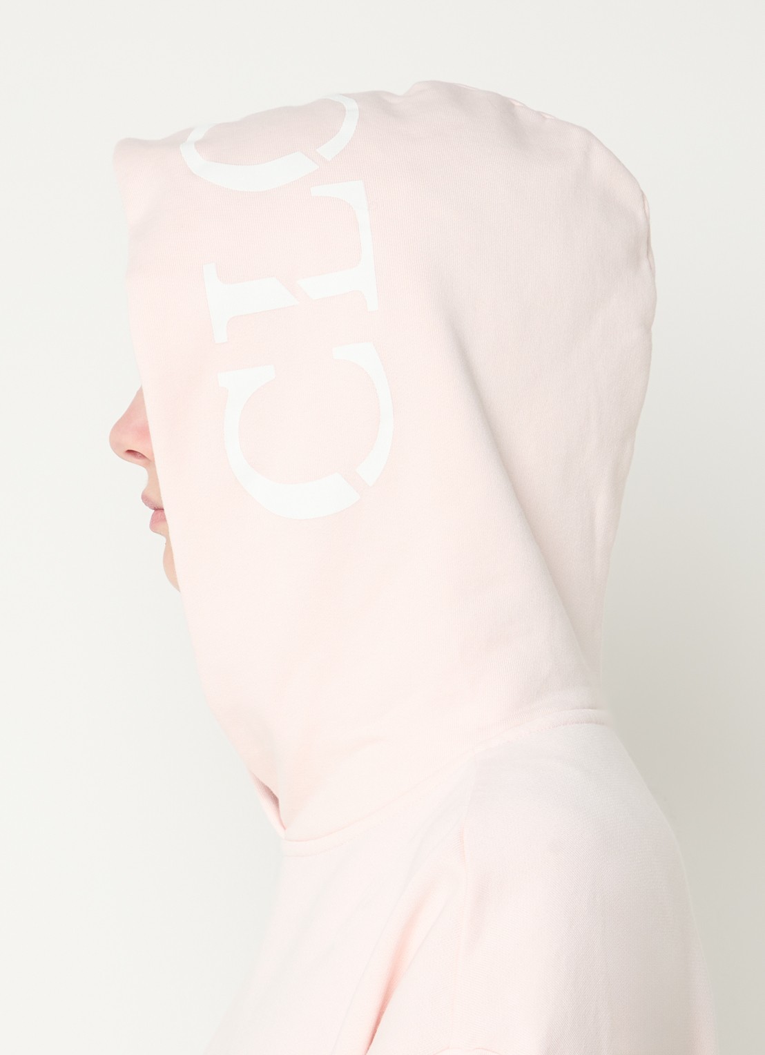 CLOSED Hoodie met logo - detail 3 lichtroze