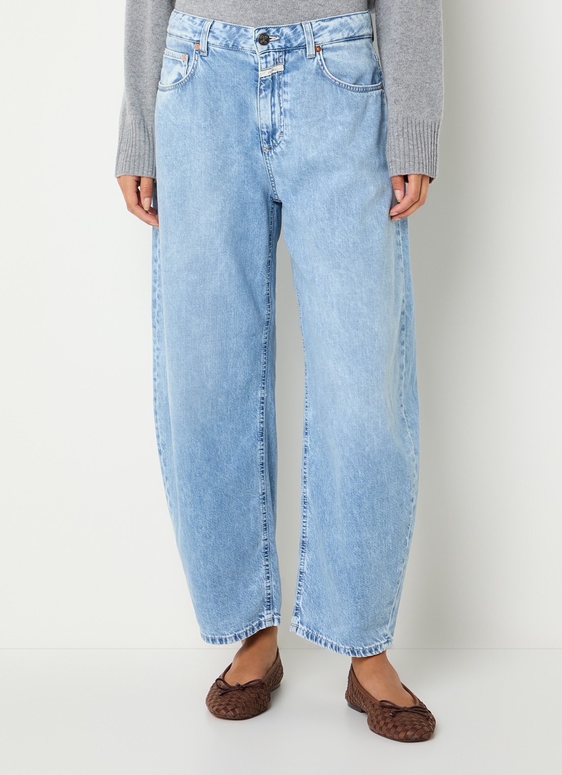 CLOSED Jazzie balloon fit jeans met medium waassing - detail 4 jeans