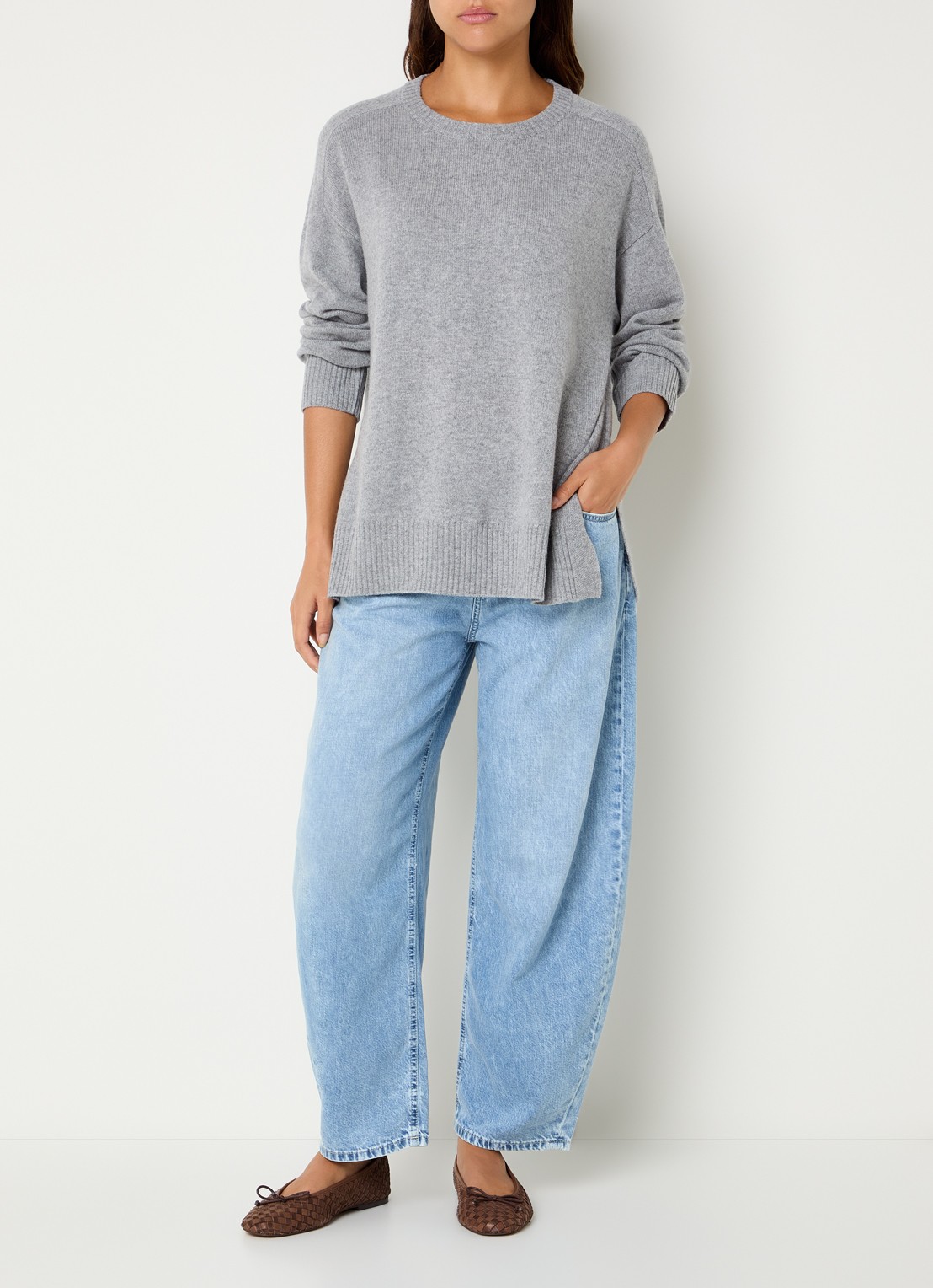 CLOSED Jazzie balloon fit jeans met medium waassing - voorkant 2 jeans