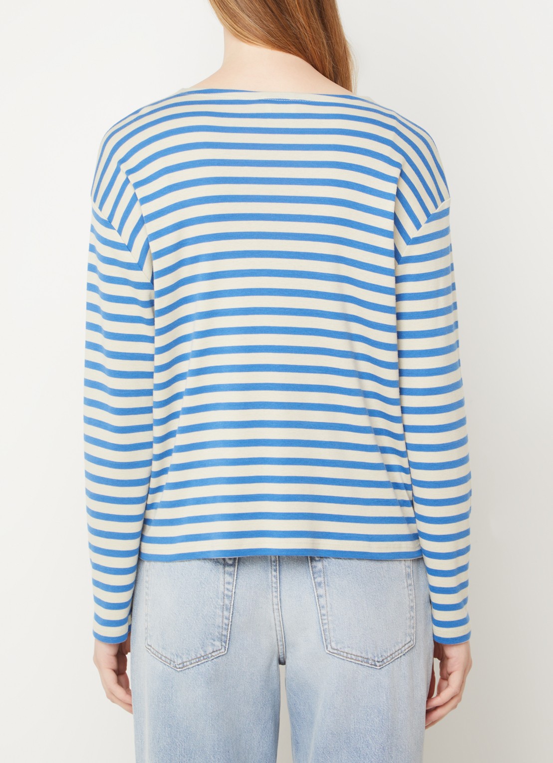 CLOSED Longsleeve met streepprint  - achterkant 2 blauw
