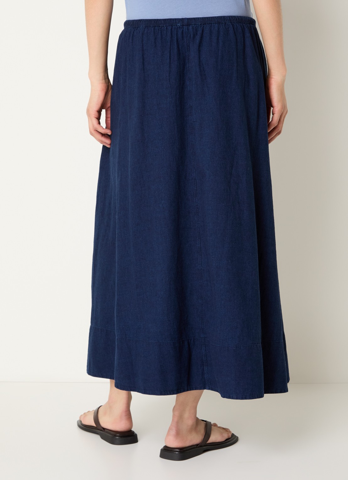 CLOSED Maxi A-lijn rok van denim - achterkant 4 indigo