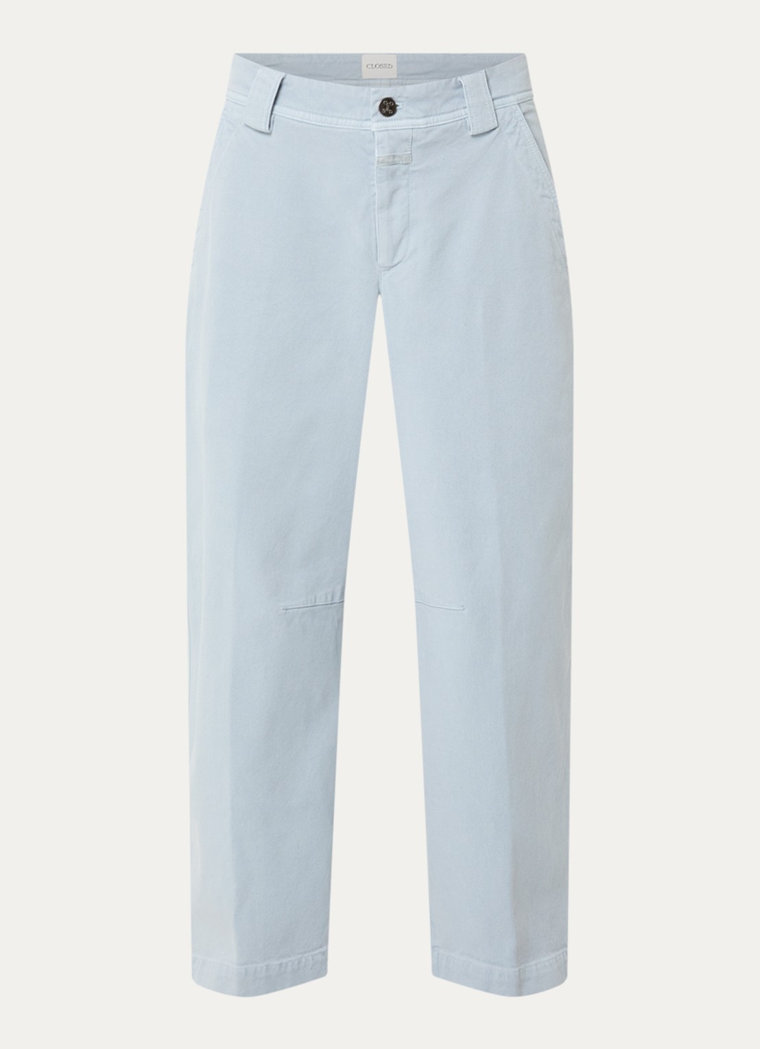 CLOSED Romi high waist straight leg jeans met lichte wassing - voorkant lichtblauw