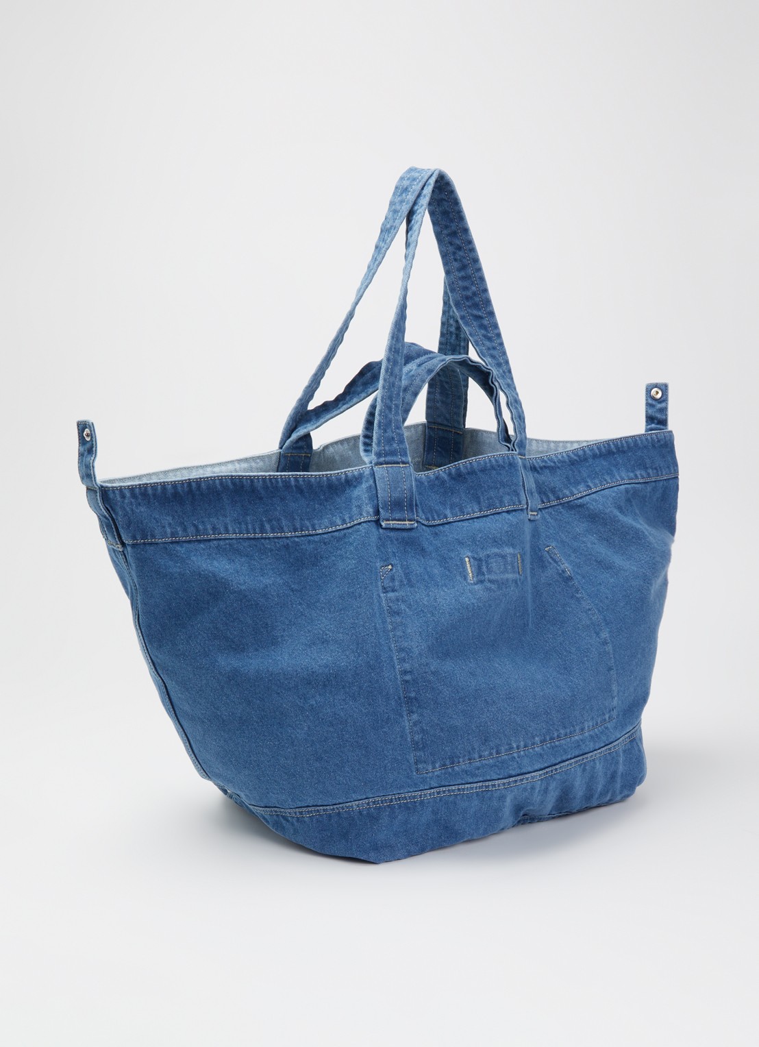 CLOSED Shopper van denim - achterkant 5 blauw