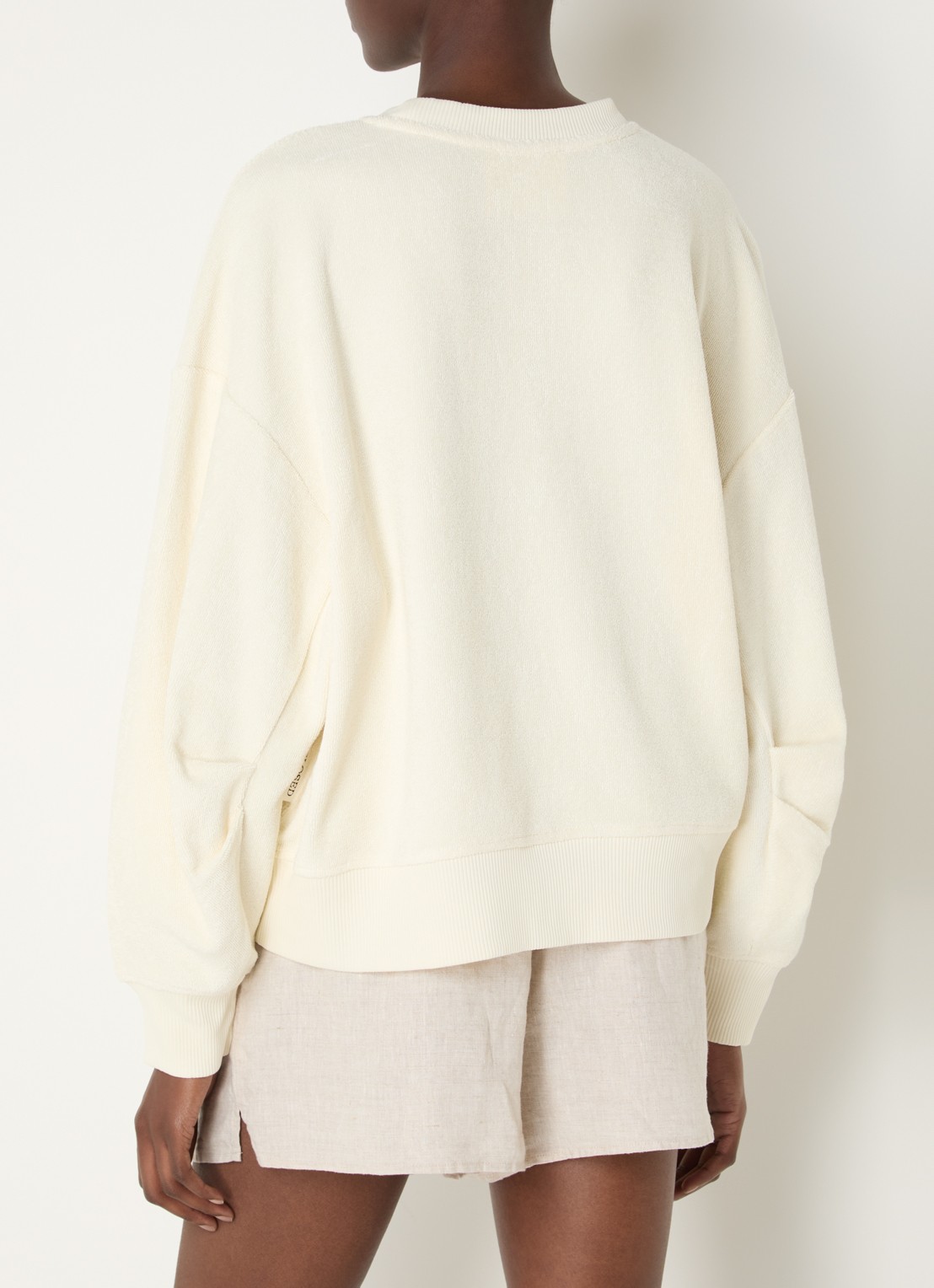 CLOSED Sweater van badstof - achterkant 4 gebroken wit