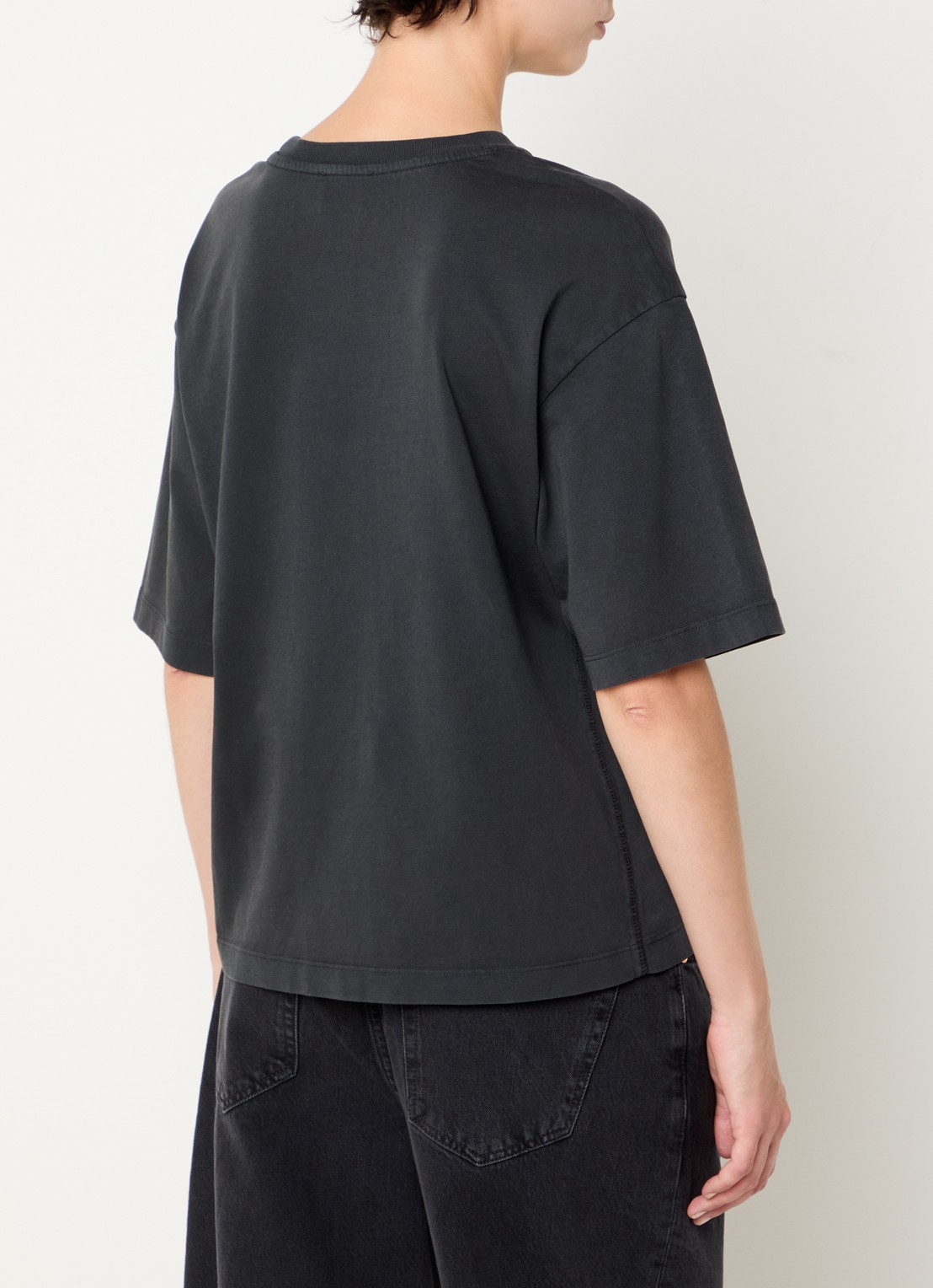 CLOSED T-shirt met logo - achterkant 4 donkergrijs