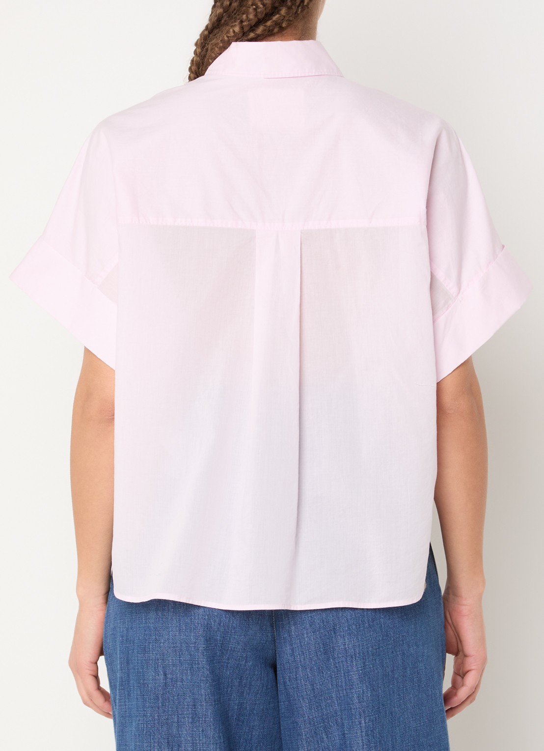 CLOSED Turn-up blouse van katoen - achterkant 4 lichtroze