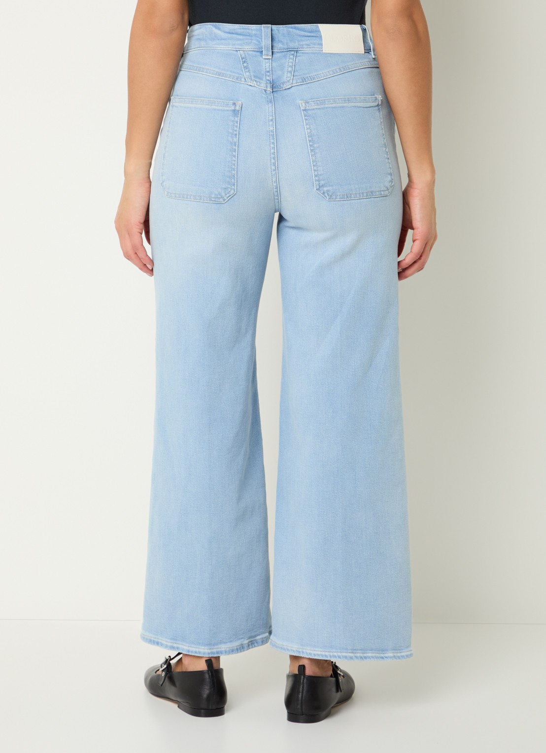 CLOSED Wera mid waist wide leg jeans met medium wassing - achterkant 3 indigo