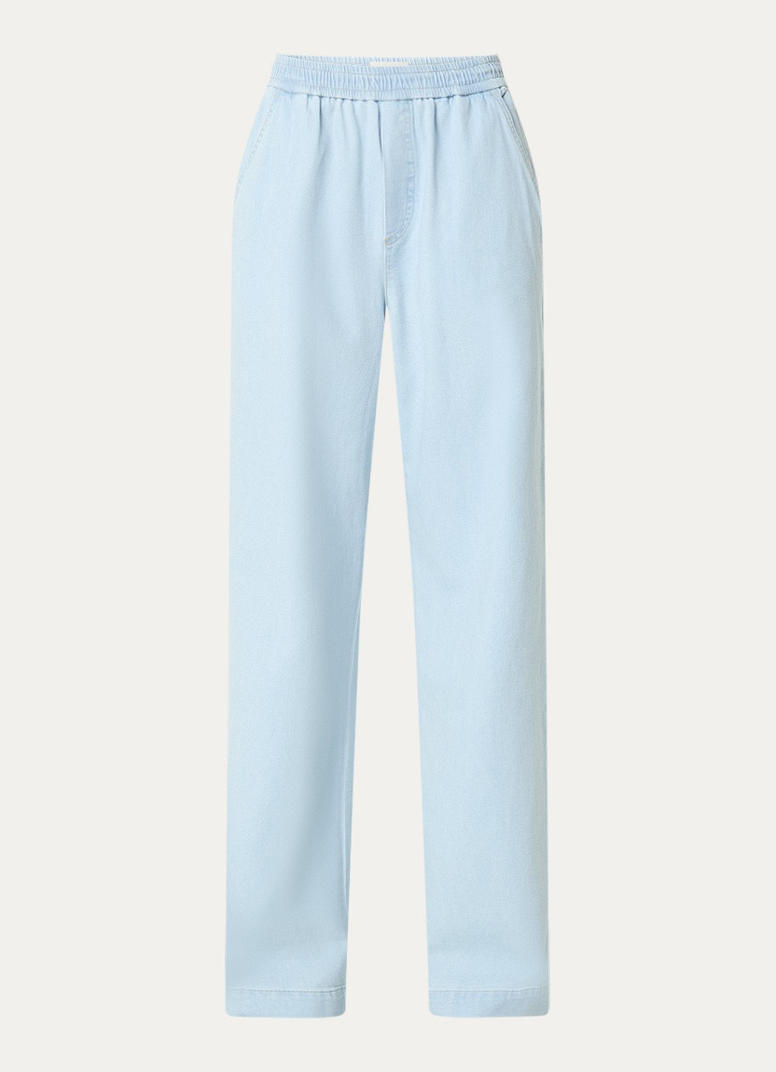 CLOSED Winona mid waist wide leg jeans met lichte wassing  - voorkant 2 indigo