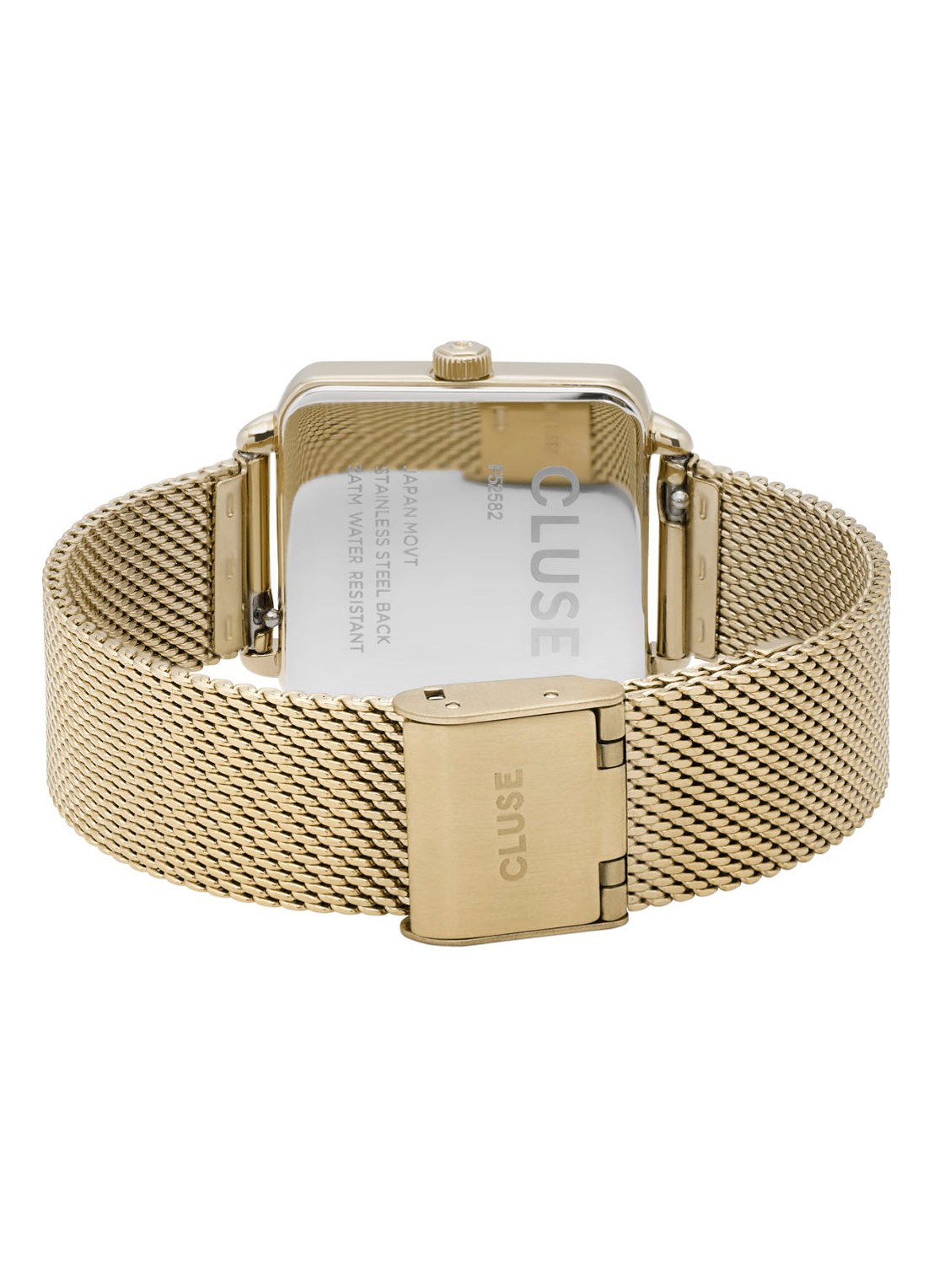CLUSE La Tétragone horloge van roestvrijstaal CW0101207015 - achterkant undefined