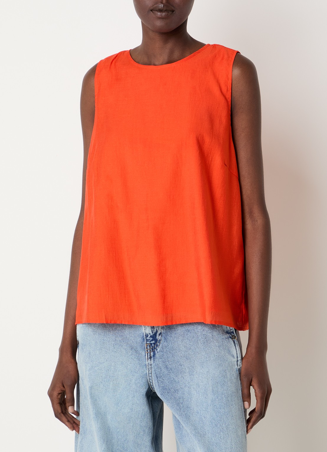 Co'Couture Aura A-lijn top met rugdecolleté  - detail 4 orange