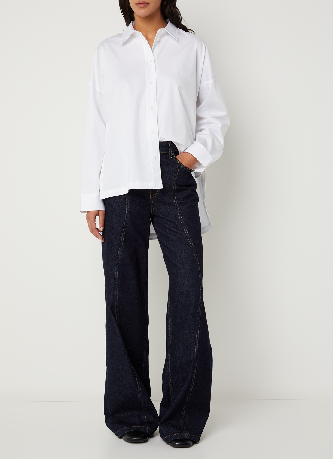 Co'Couture Dalia blouse met stretch - voorkant 2 wit