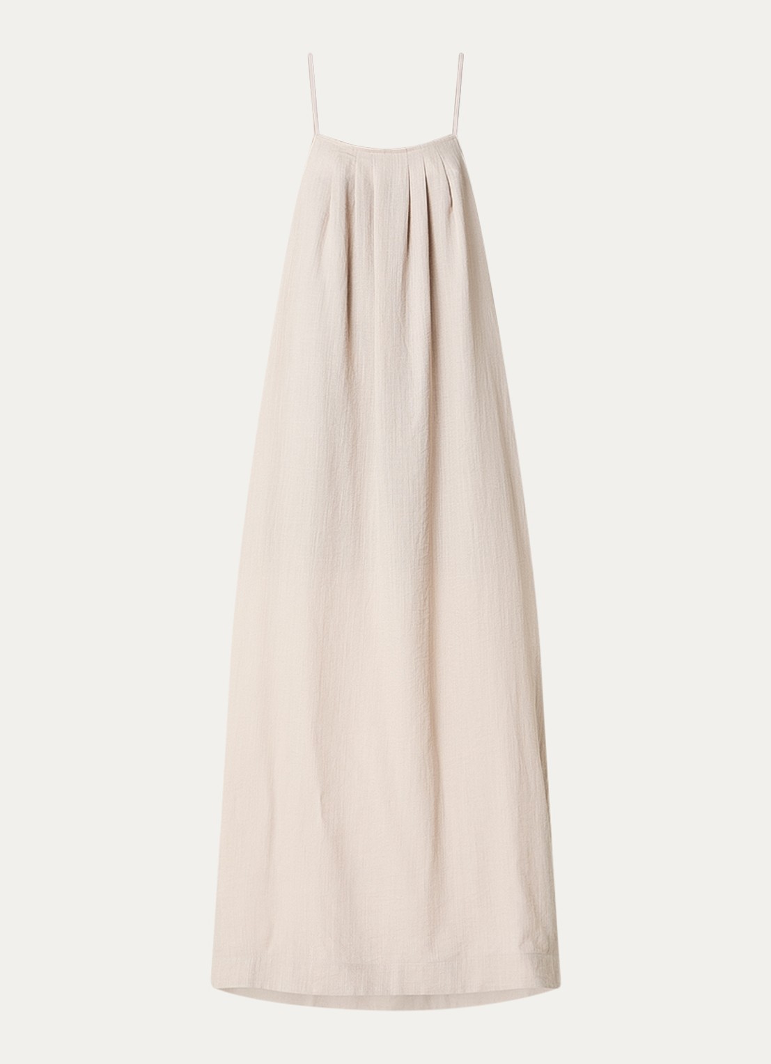 Co'Couture Eva maxi jurk met steekzakken - voorkant beige