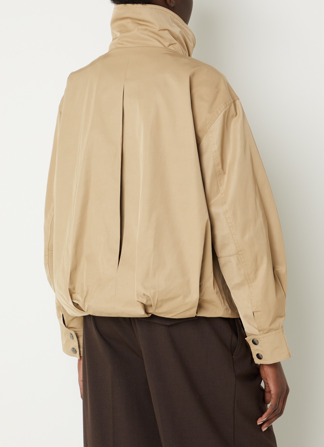 Co'Couture Francis jack met steekzakken - achterkant khaki