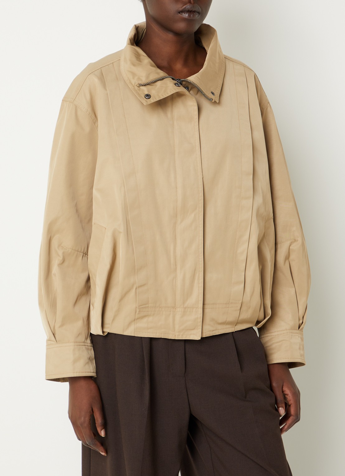 Co'Couture Francis jack met steekzakken - detail 4 khaki